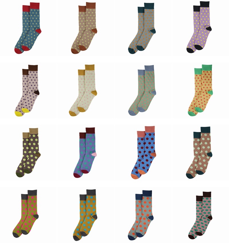 2021 Organic Cotton Socks Men Women Unisex Dress Colorful Funny Colorful Striped Socks