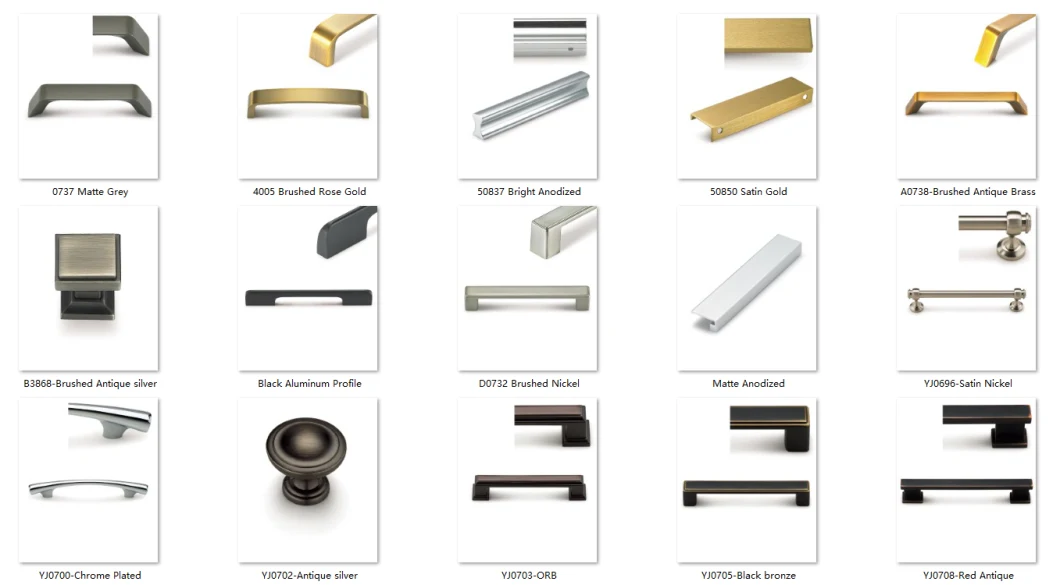 Stainless Steel Pull Bar Handle Various Colors Long T Bar Handle for Kitechen Cabinet Drawer Pulls