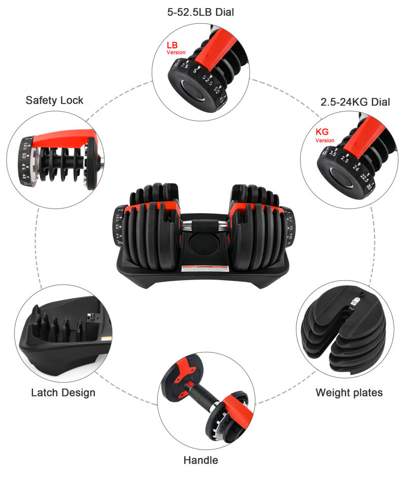 20kg 30kg 40kg Weights Adjustable Dumbbell Gym Equipment Online Adjustable Weight Dumbbell Set