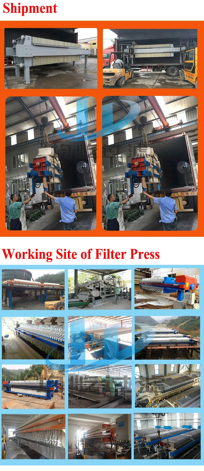 Sludge Filter Press with Round Filter Plates