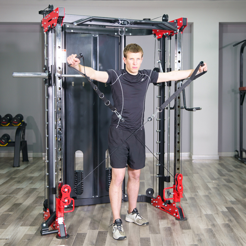 Steel Weight Stack Squat Rack and Multi Functional Trainer Smith Machine From China