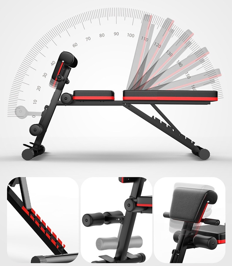 Gym Weight Bench Hammer Strength Bench Press Fitness Gear Bench Foldable Workout Bench