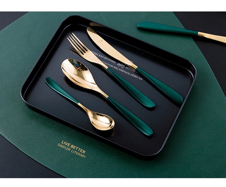 Stainless Steel 18 10 Serving Cutlery Set Metal Flatware Set