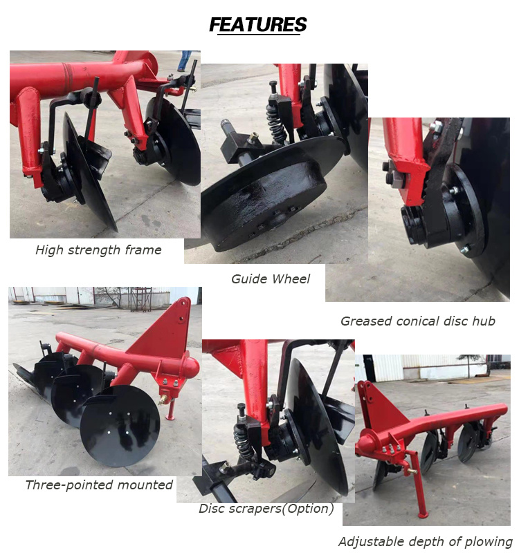 Farm Machine Fish Type Tube Disc Plough Disc Plow Small Fish Plough Ridger Plough