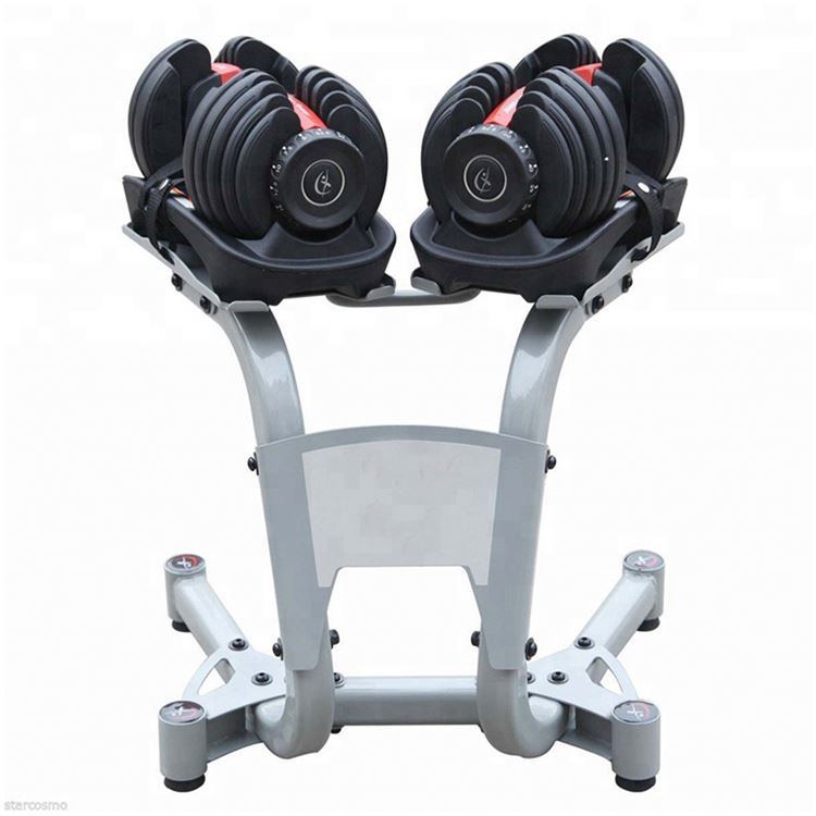 E-Fluence Hot Selling Adjustable Dumbbell Set 24kg Gym Equipment 40kg Dumbbell Weights