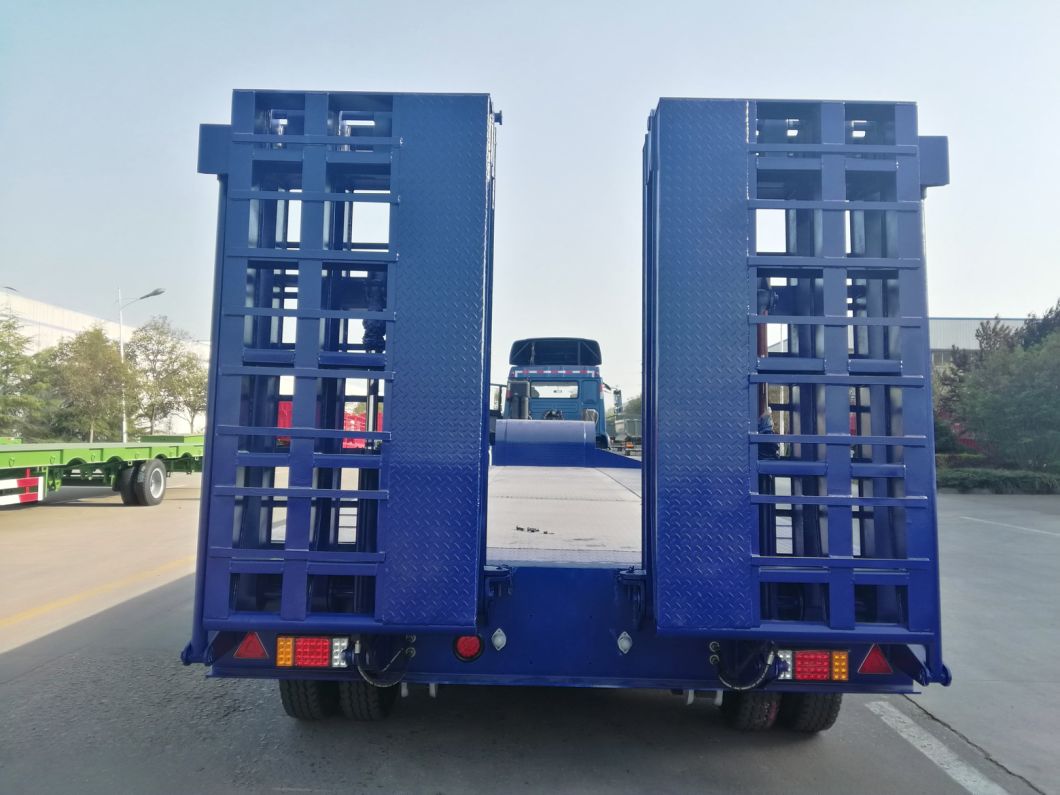 Heavy Duty Lowboy/Heavy Duty Truck Head Semi Trailer for Heavy Equipment Excavator Transport