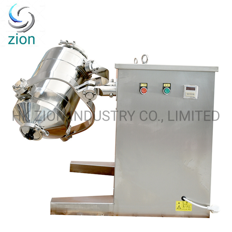 Industrial 3D Turbula Dry Powder Mixer Blender Mixing Machine Rotating Lab Powder 3D Machine Three Dimensional Oscillating Dry Powder Mixer Machine