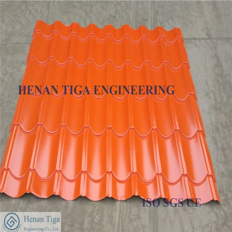 Weatherability Waved / Corrugated PPGI Roofing Plates / Color Coated Roofing Sheets