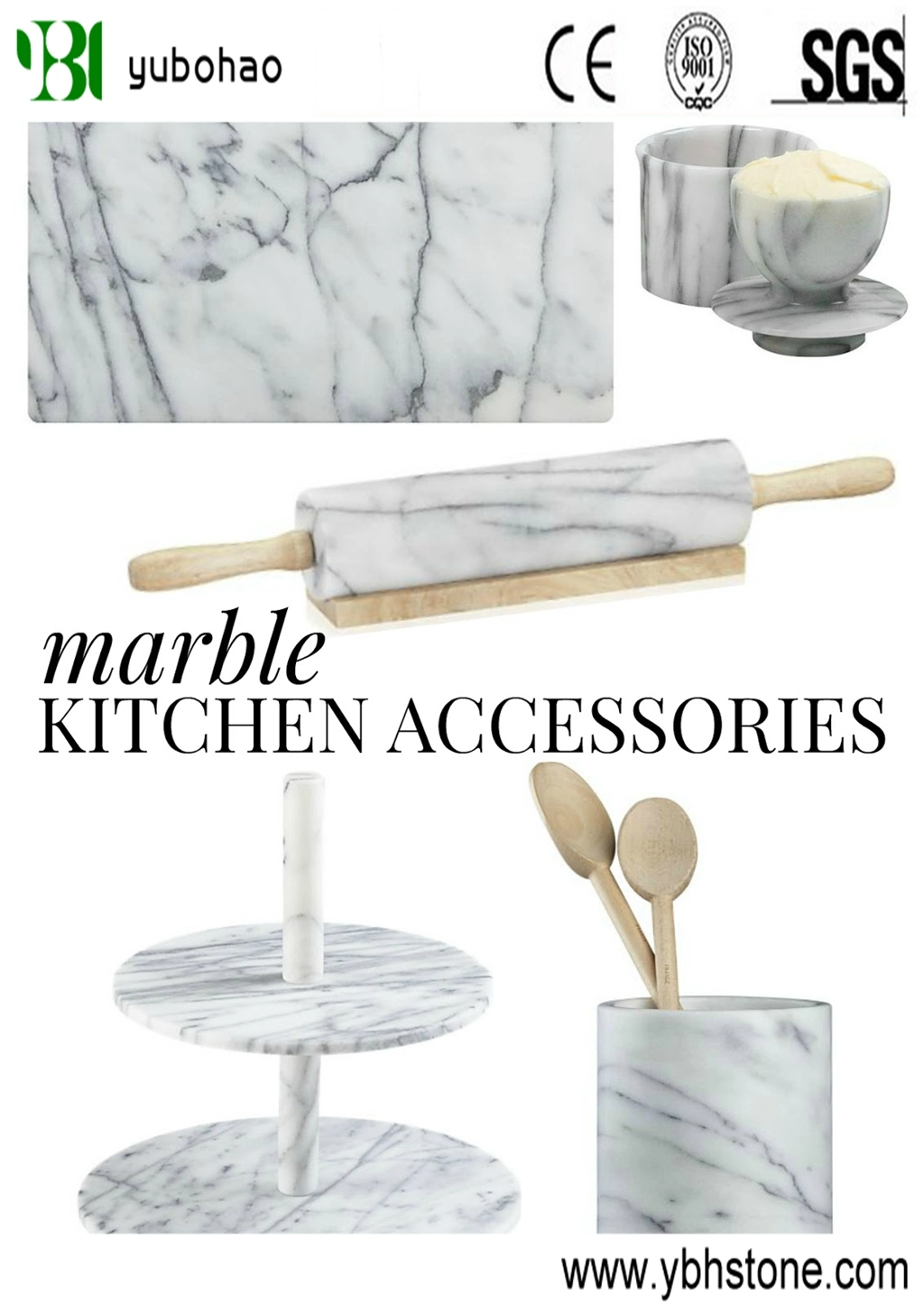 Honed Lauren Black Marble Plates