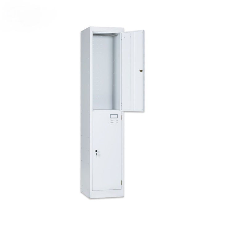 Practical Metal School/ Gym/ Hospital/ Factory/ Lab Steel Wardrobe Iron 2 Door Single Locker