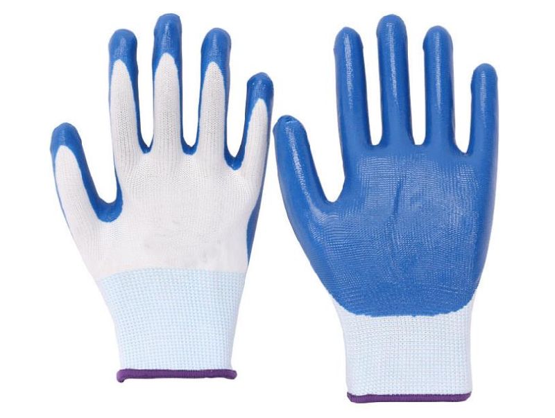 Hot Sell Nitrile Gloves with Blue Color Weight 45g