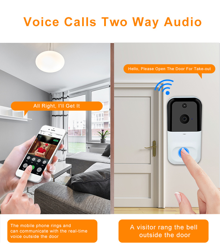 CCTV Smart Wireless Video Camera Door Bell Ring Door Bell