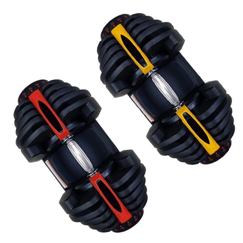 in Stock Cast Iron 25kg Adjustable Dumbbell Weights Set