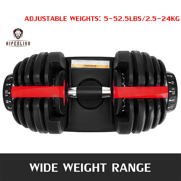 Weight Lifting 24kg Automatic Fitness Equipment Gym Workout Adjustable Dumbbell