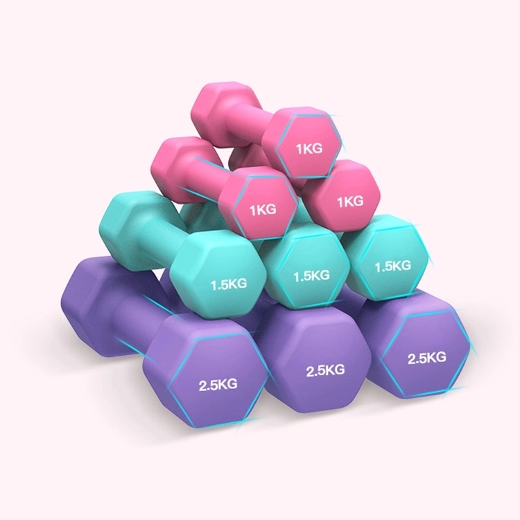 2021fashion Gym Workout Sports Training Fitness Equipment Hex Weight Set Dumbbells