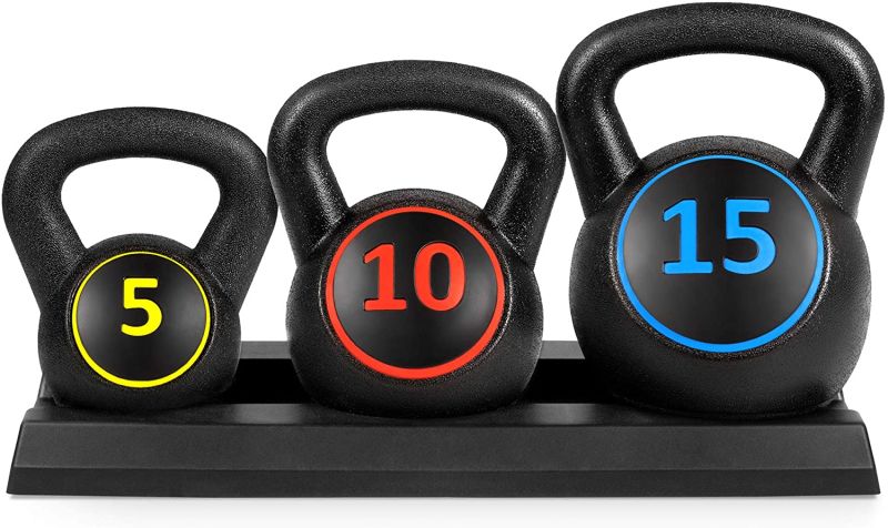 Adjustable Weight Bodybuilding Strength Training Non-Slip Double Handle Kettlebell