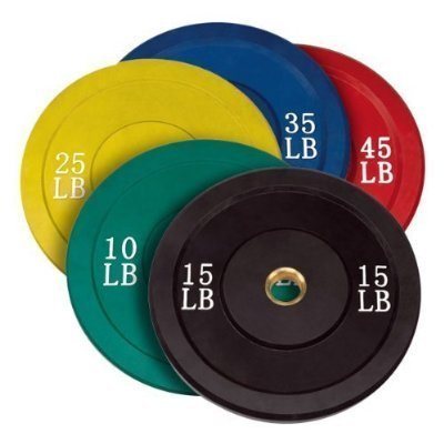 Weight Lifting Colour Rubber Bumper Weight Plates for Bodybuilding