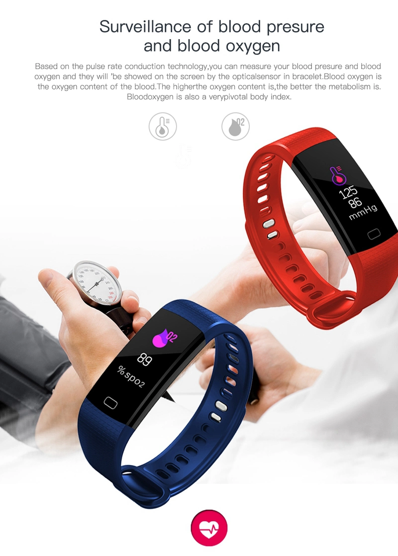 Y5 Smart Watch Fitness Tracker Smart Bracelet Waterproof Smart Wristband Smart Watch