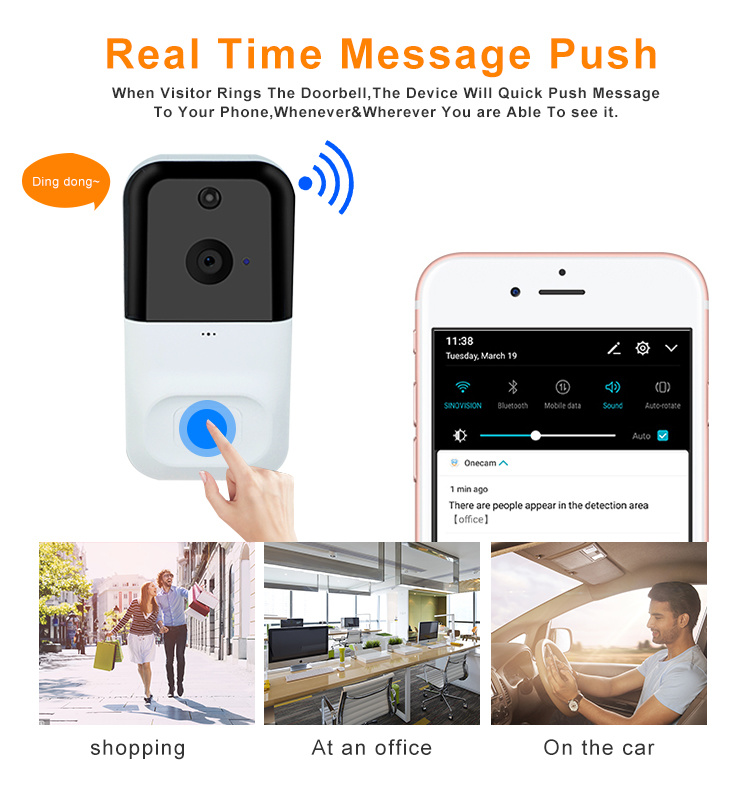 CCTV Smart Wireless Video Camera Door Bell Ring Door Bell