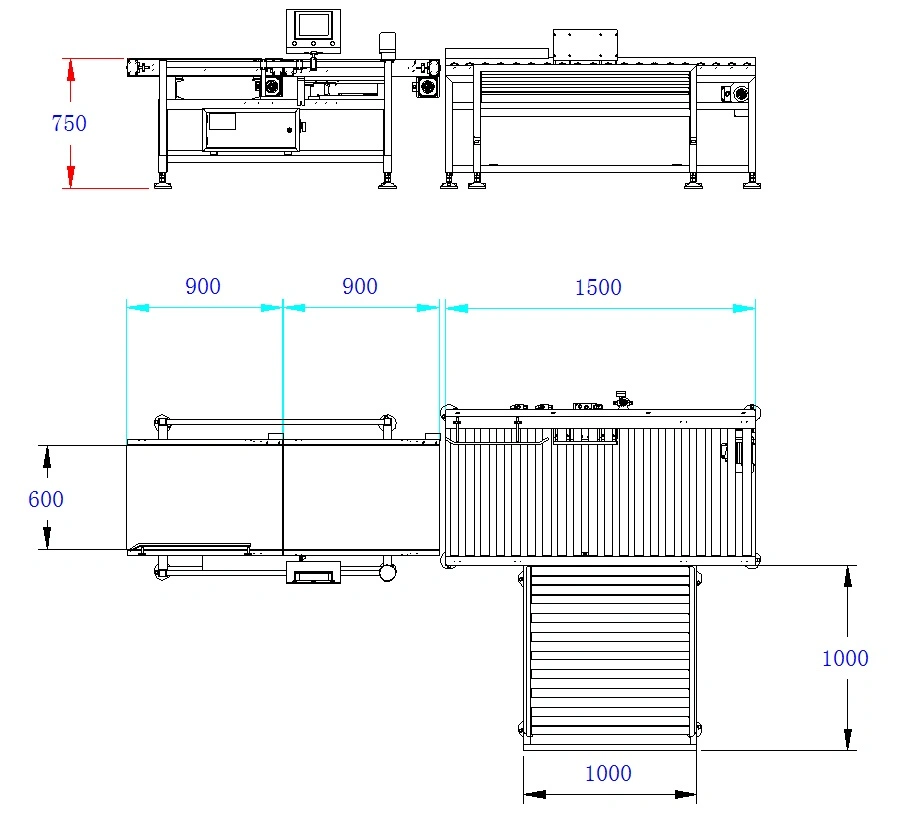 Weight Capacity (20kg) Online Checkweigher