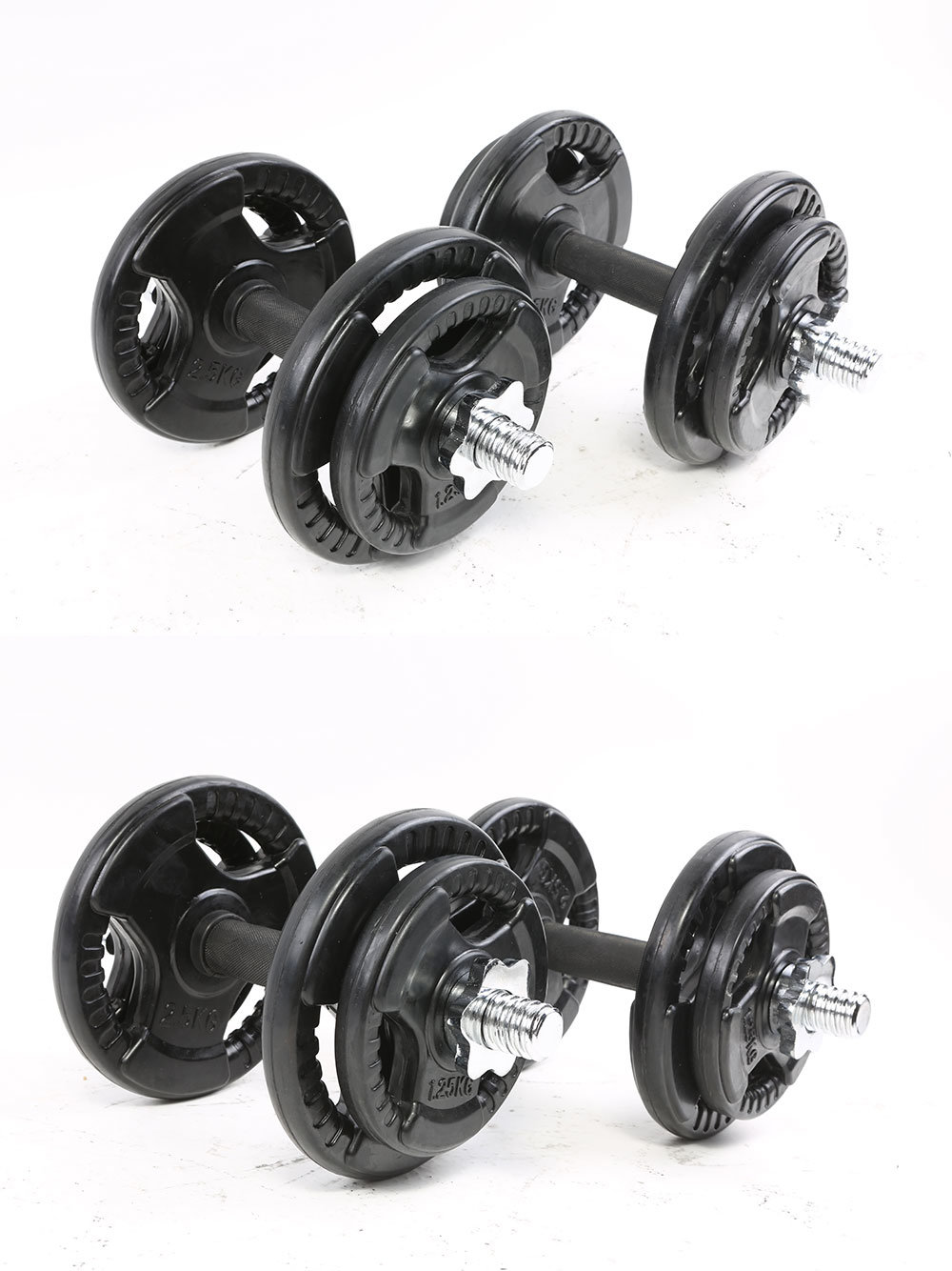 20kg Rubber Dumbbell Sets for Men, Women, Beginners