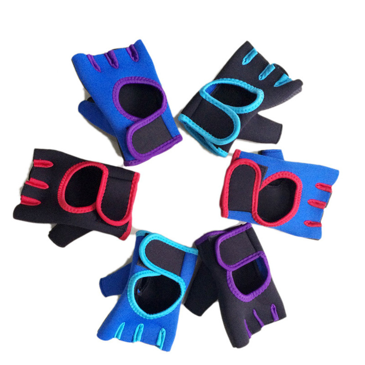 Half-Finger Cycling Non-Slip Breathable Weightlifting Pull-up Multicolor Fitness Gloves