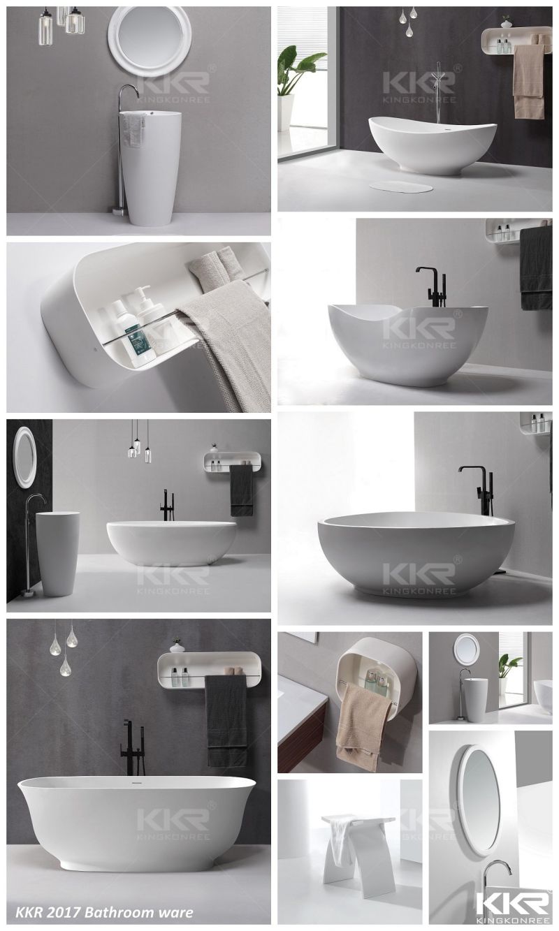 Solid Stone Bathtub Solid Surface Free Standing Bath