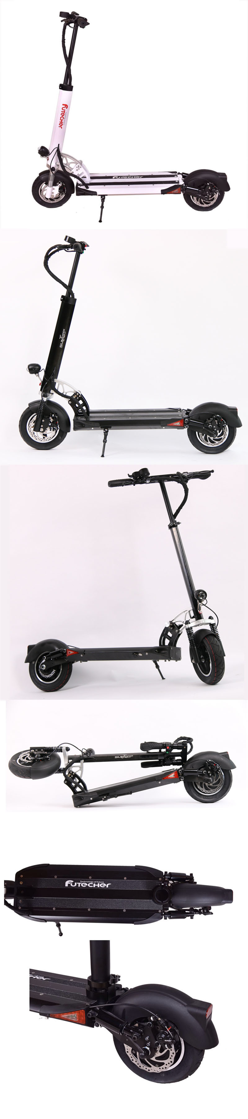 2018 Carbon Fiber Gas Folding Electric Kick Scooter for Adult