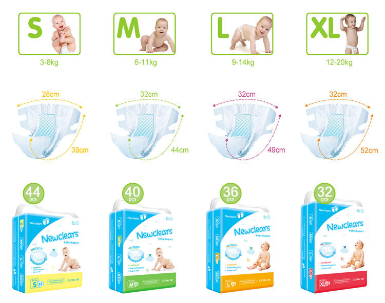 Low Price A Grade Large Size Hygiene Factory Price Baby Diaper