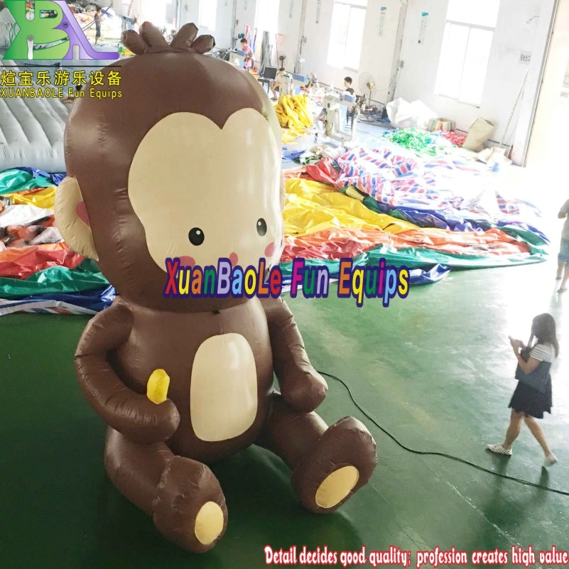 Advertising Monkey Inflatable Customized 5m Event Promotional Inflatable Monkey Cartoon