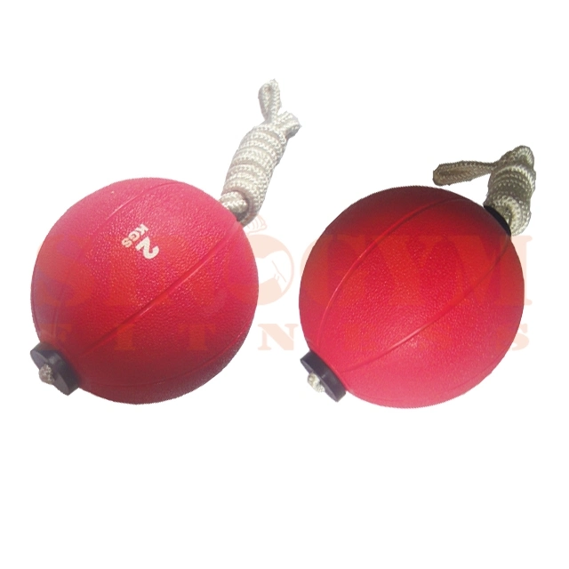 Single Color Medicine Ball with Rope, Rope Medicine Ball