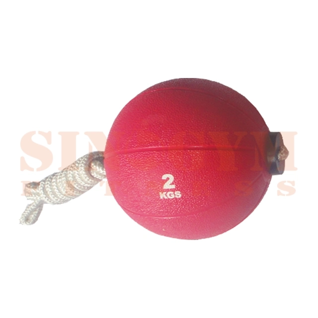 Single Color Medicine Ball with Rope, Rope Medicine Ball