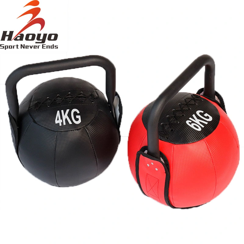 High Quality Custom Logo Fitness Iron Material Handle Soft Kettlebell