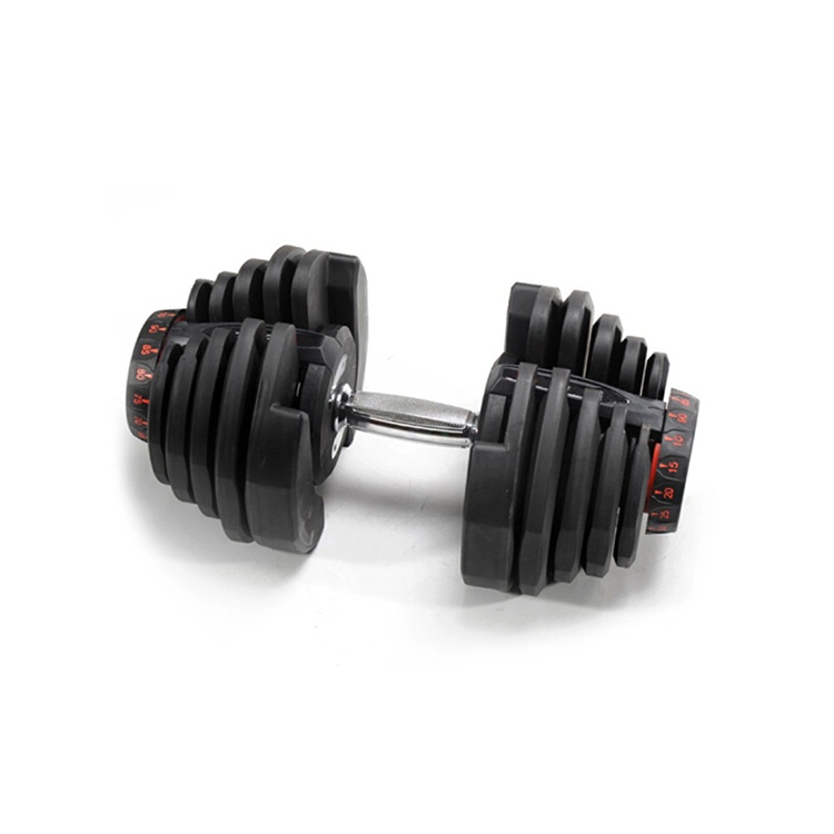 Hot Selling Adjustable Dumbbell Set 24kg Gym Equipment 40kg Dumbbell Weights