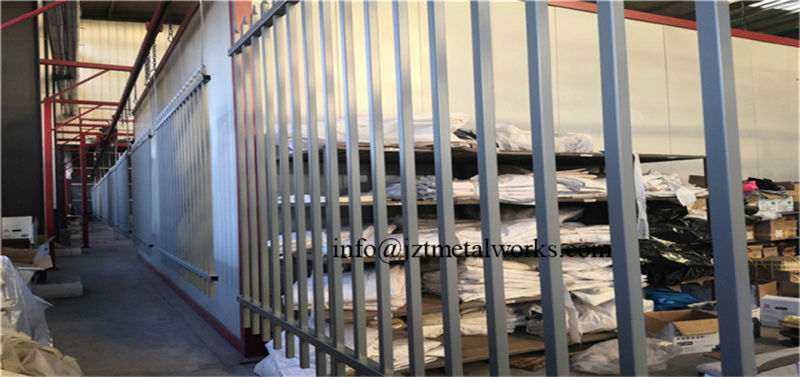 OEM Flat Top with Alternate Spears Powder Coated Flat Loop Top Aluminum Steel Tubular Pool Fence