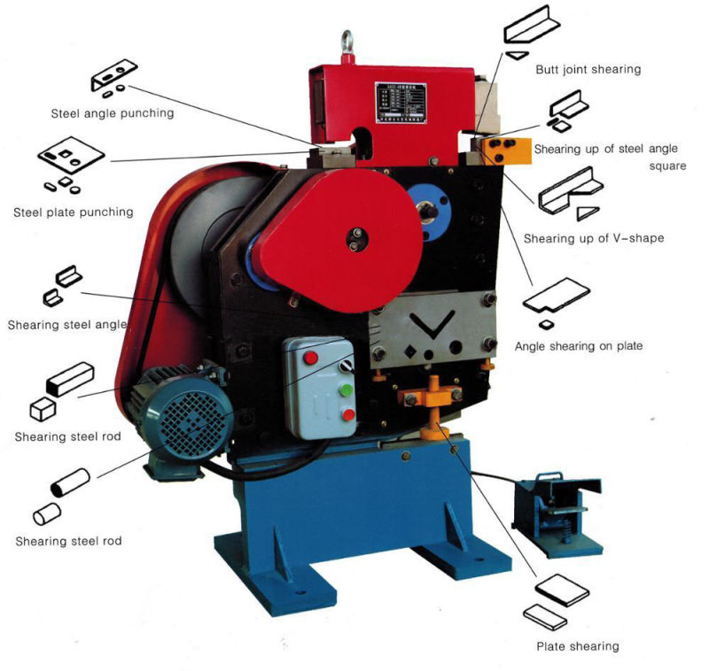 Mechanical Ironworker Machine Punching and Shearing Machine