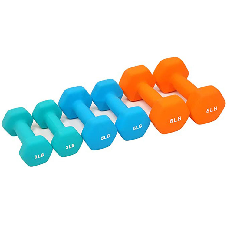 Home Fitness Adjustable 10kg 20kg 40kg Neoprene Dumbbells