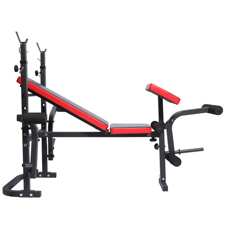 Fitness Bench Indoor Home Gym Equipment Weight Exercise Adjustable Strength Training