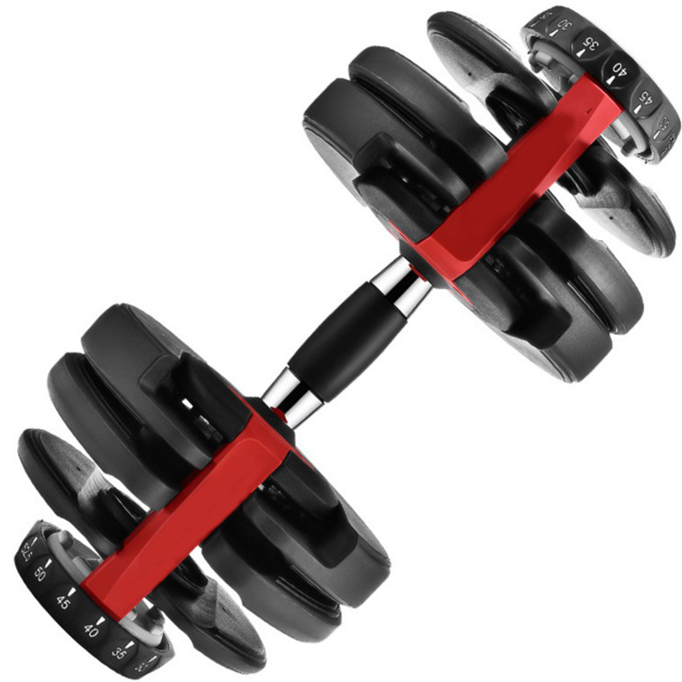 E-Fluence Hot Selling Adjustable Dumbbell Set 24kg Gym Equipment 40kg Dumbbell Weights