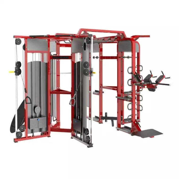 Synergy 360c Commercial Multi-Function 6 Door Smith Machine Power Rack for Home Gym Fitness Equipment