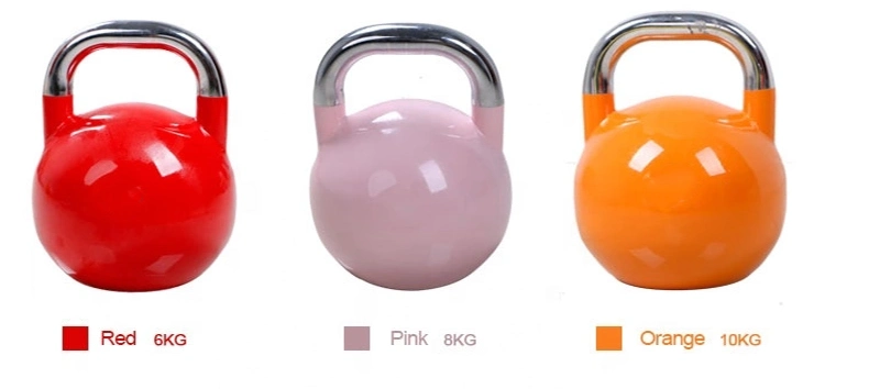 Wholesale Weight Lifting Colourful Steel 4kg Competition Sports Kettlebell