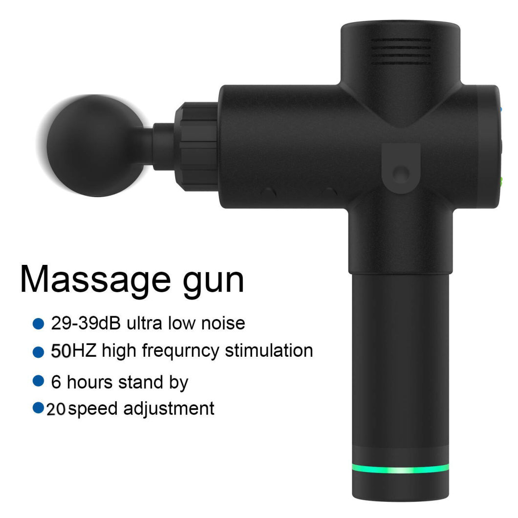 Fascia Gun Quiet Brushless Rechargeable Pocket Massage Gun with Case OEM Manufacturers Massage Gun