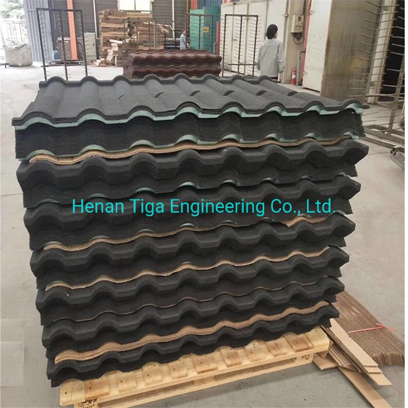 0.45mm Stone Chips Coated Metal Roofing Plates for Nigeria