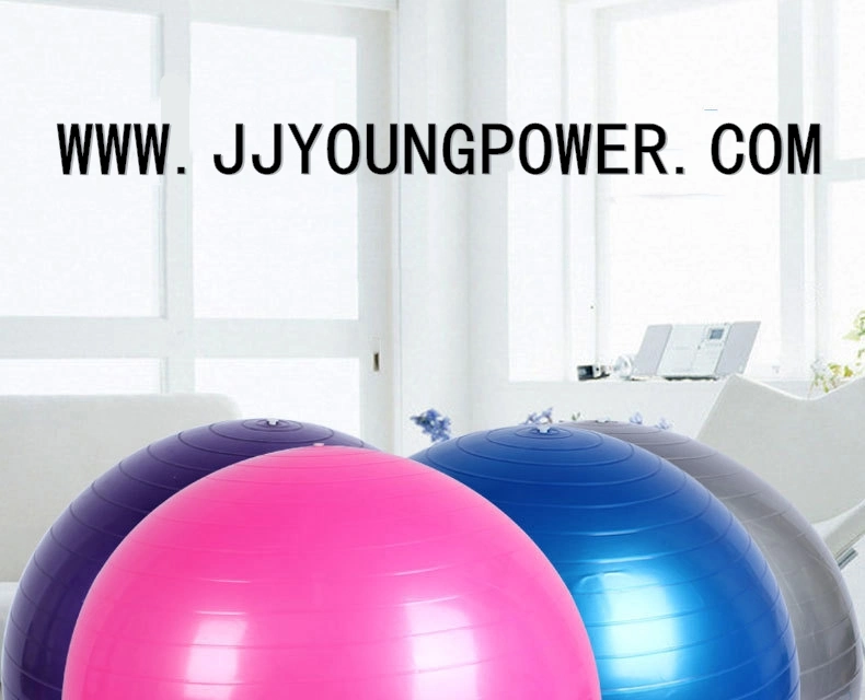 Fitness Inflatable Anti Burst Training Colorful PVC Exercise Rainbow Custom Printed Exercise Gym Yoga Ball