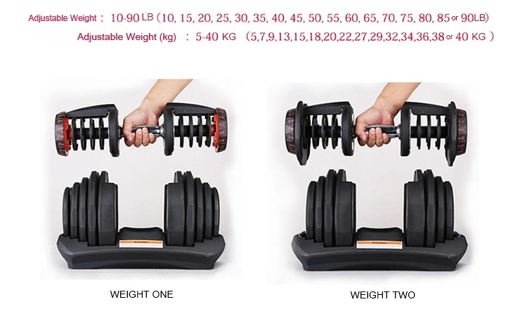 2021 Hot New Dumbbell Strength Training Muscle Training Adjustable Dumbbell Free Weights Fitness Dumbbells