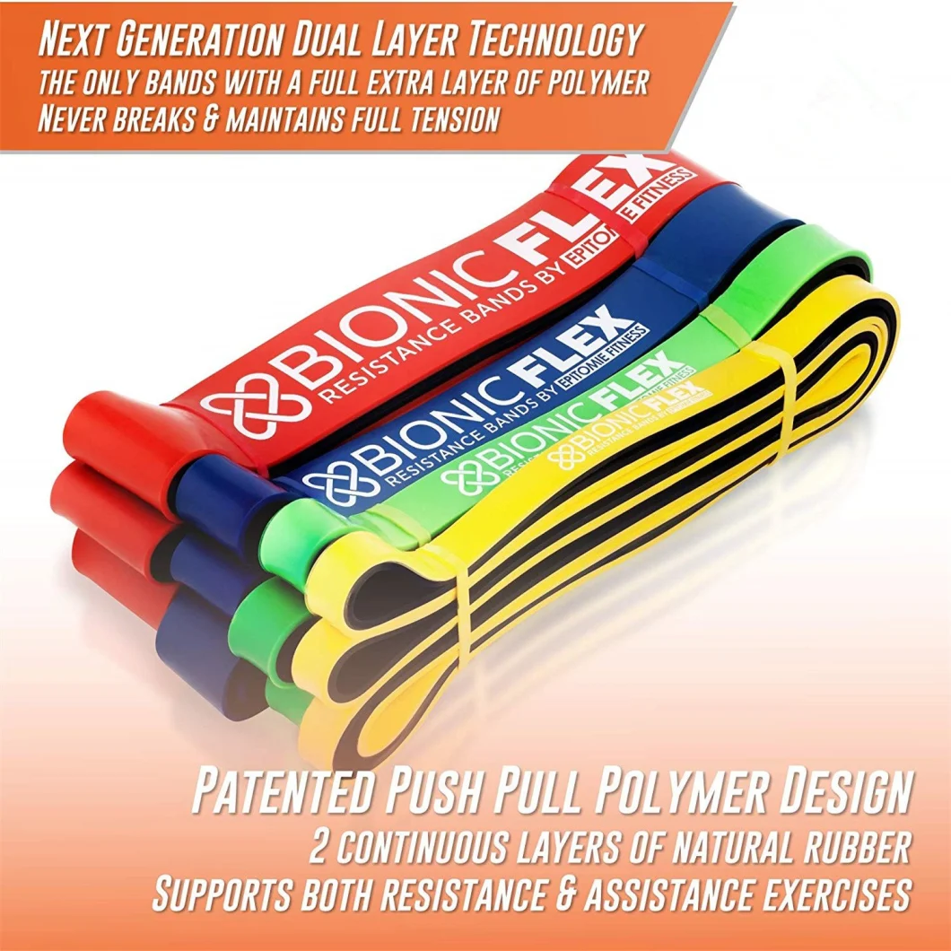 Dual Layer Pull up Assist Bands for Strength Training and Physical Therapy