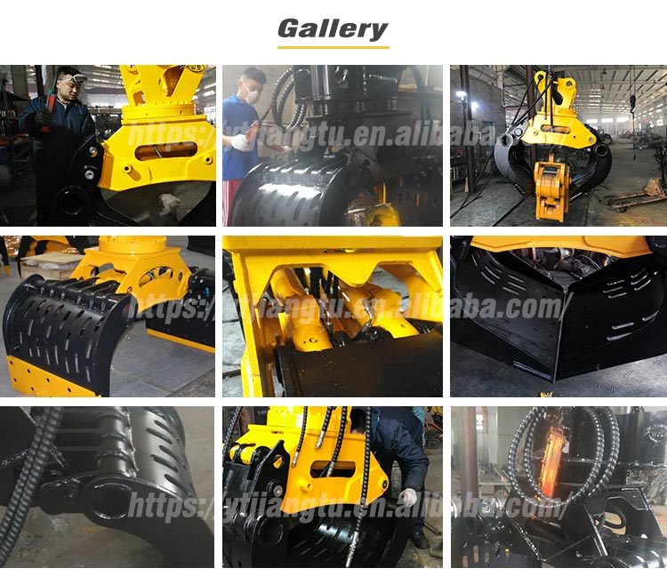 Excavator Attachment Demolition Hydraulic Sorting Grapple Rotating Grapple