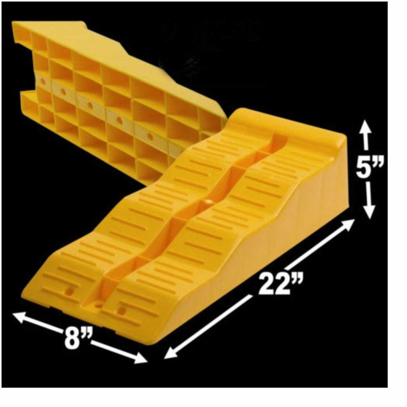 Car Accessory Leveling Ramps Wheel Chocks for Stabilizing