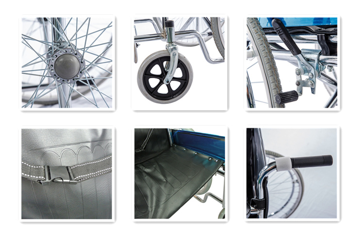 Manufacturer Supplies Cheap Foldable Manual Orthopedic Wheelchair 809
