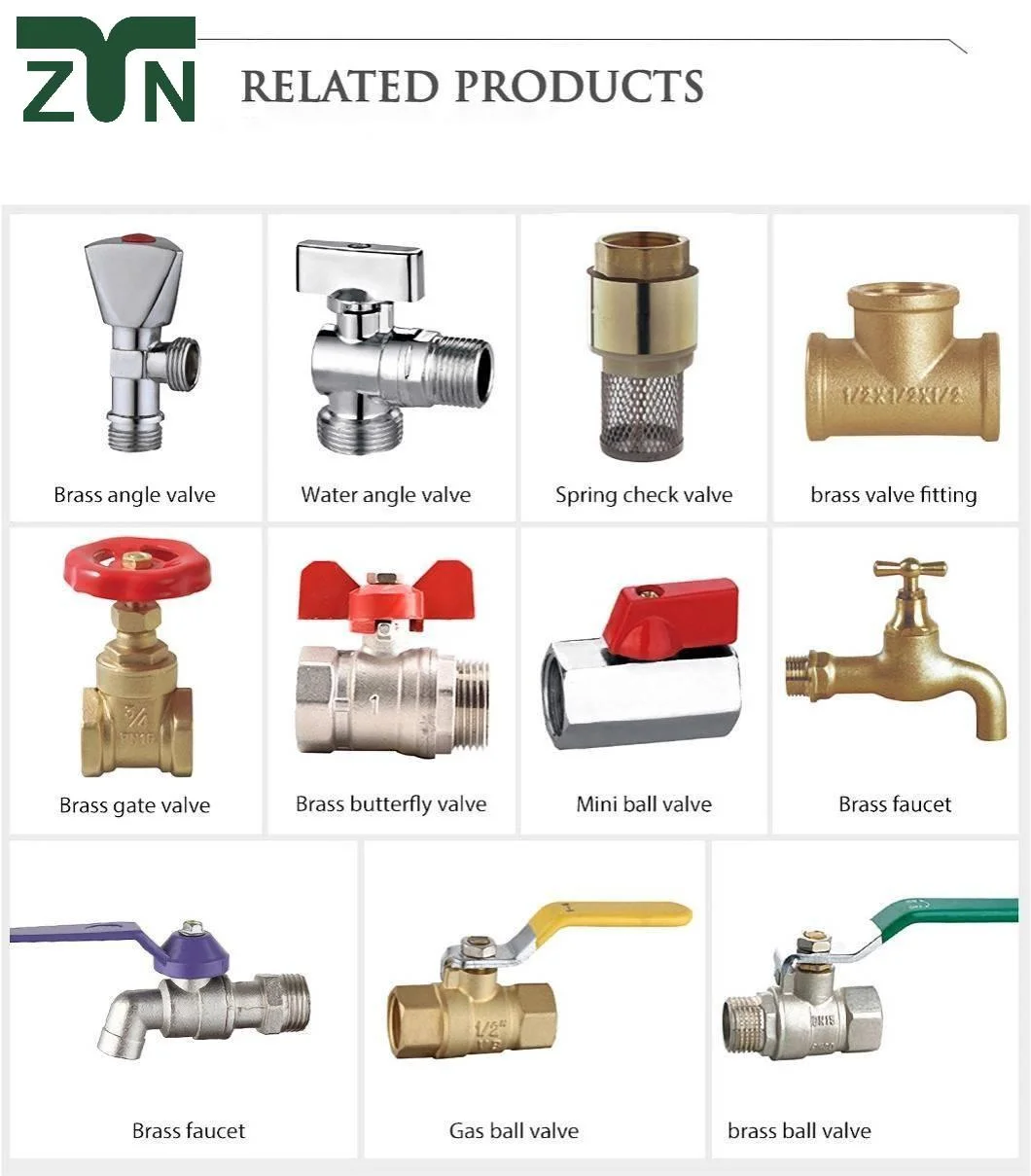 Ztn Brand 1.6MPa-2 Bypass-Valve Brass Ball Valve with High Performance